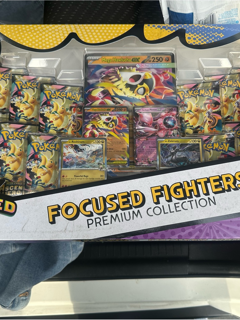 Pokemon Focused Fighters Premium Collection - Yellow & Purple Artwork